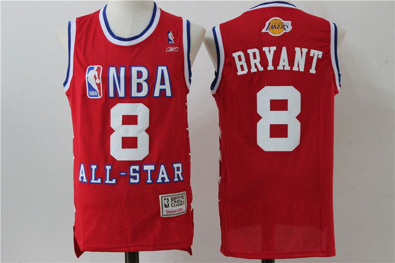 Men Los Angeles Lakers #8 Bryant Red All Star NBA Jerseys->los angeles lakers->NBA Jersey